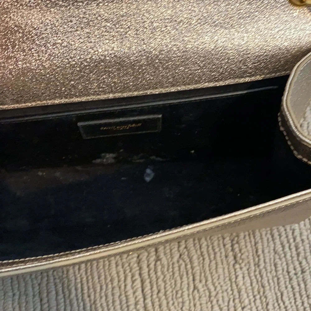 Priced to sell! Saint Laurent Monogram YSL Medium Grain de Poudre Chain Bag. - Picture 6 of 9